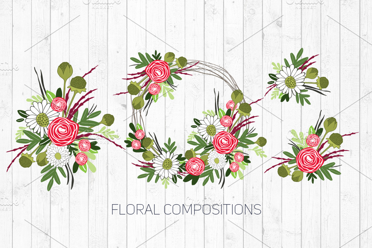 Flowers + Alphabet, a Decorative Illustration by YuliaBiser (Photo 5 of 9)