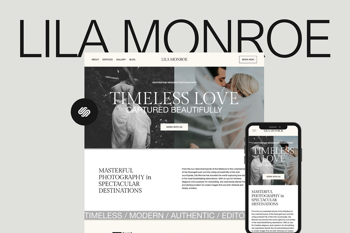 Photography Squarespace 7.1 Template, a Templates & Theme by Studio Witzenhausen (Photo 1 of 11)