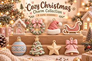 Cute Christmas Charm 3D STL