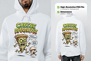 Cute Monster Zombie Pizza Slice PNG, a Food Illustration by zahidhossainalif (Thumbnail 2 of 3)