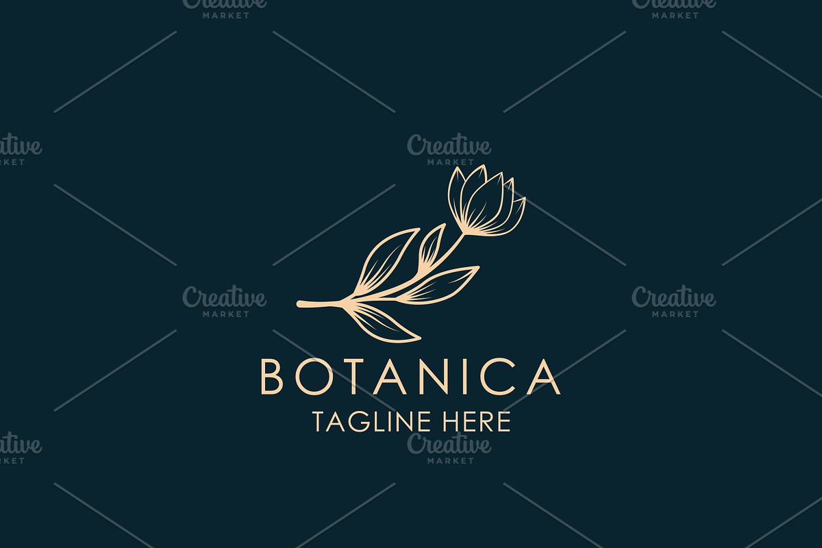 Botanica Flowers Logo Design, a Branding & Logo Template by AlvinStd
