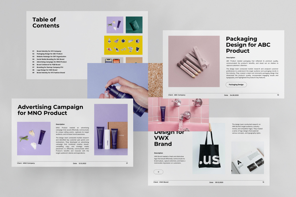 Portfolio PowerPoint Template, a Presentation Template by Design18th (Photo 7 of 9)