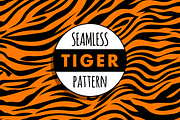 Big cat seamless pattern bundle, a Pattern Graphic by Queen of Infographics (Thumbnail 4 of 9)