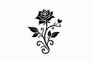 Floral Rose Silhouette Set, an Illustration by hafijul (Thumbnail 9 of 9)