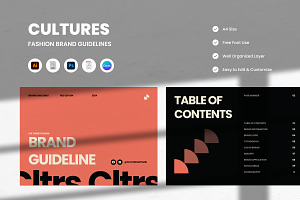 Cultures - Fashion Brand Guideline, a Branding & Logo Template by productype1