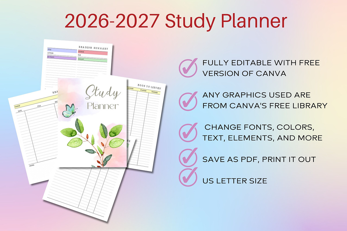 2026 - 2027 Study Planner