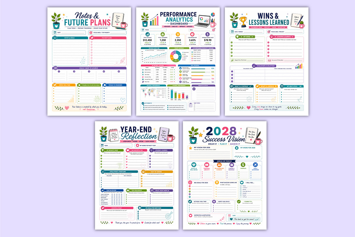 2027 Digital Success Planner | Kdp, a Stationery Template by Mustafiz (Photo 4 of 4)