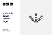 Minimalist Doner Kebab Logo, a Branding & Logo Template by Luxury Logos (Thumbnail 1 of 4)