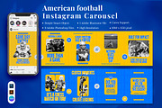 American Football Instagram Carousel, a Social Media Template by Attype (Thumbnail 1 of 5)