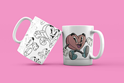 Cartoon Valentines Heart, an Illustration by Inkwell Supply Co (Thumbnail 5 of 10)