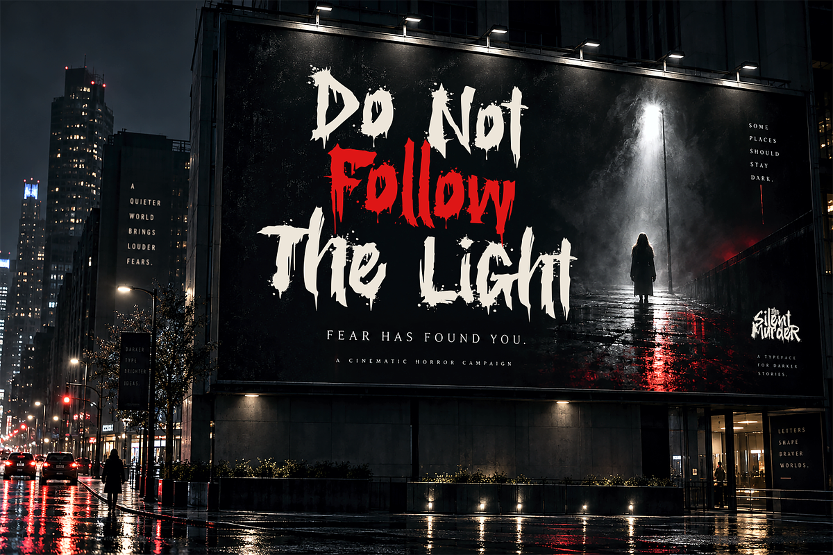 The Silent Murder - Bloody Typeface, a Sans Serif Font by agnyhasyastudio (Photo 8 of 16)