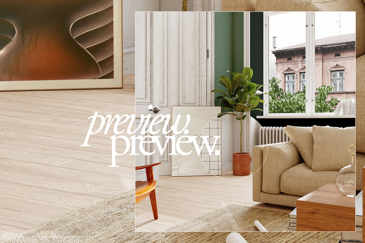 LENIS ROOM Natural Frame Mockup Set, a Household Mockup by Stykke Studio (Photo 29 of 58)