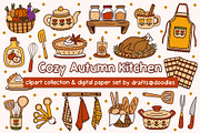 Cozy Kitchen Clipart and Patterns, an Object Illustration by Drafts n Doodles (Thumbnail 1 of 14)