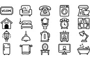 Classic Home Icon Clipart Set, an Illustration by designvectx (Thumbnail 2 of 3)