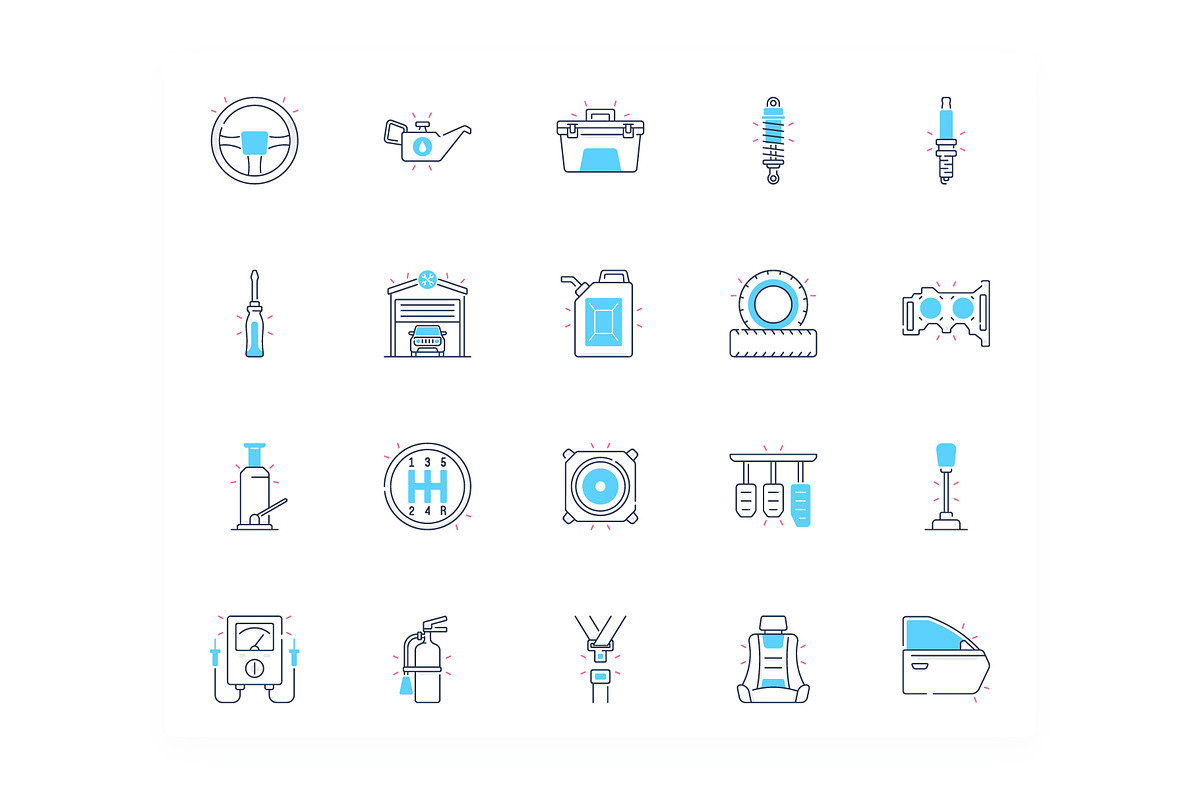 Car Garage Icons, an Icon by iconfield (Photo 2 of 5)