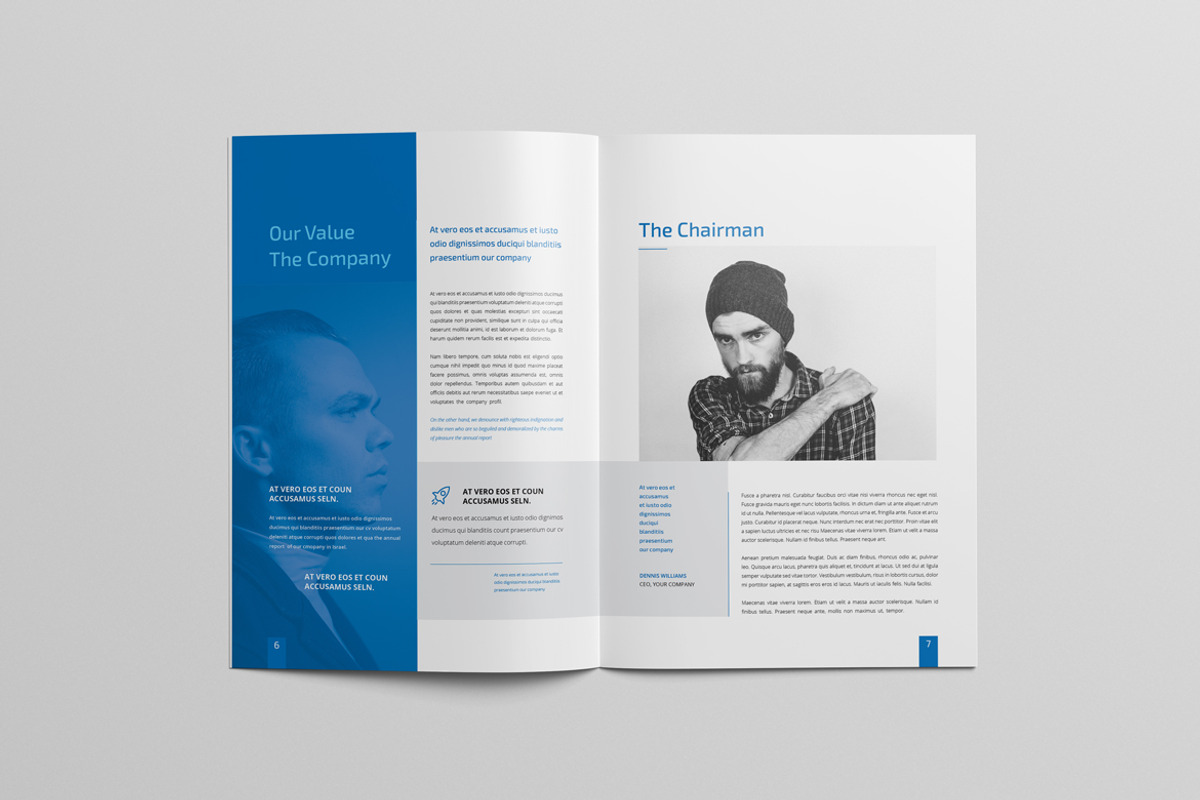 Annual Report A4 & Us Letter, a Brochure Template by Pro-Gh (Photo 13 of 20)