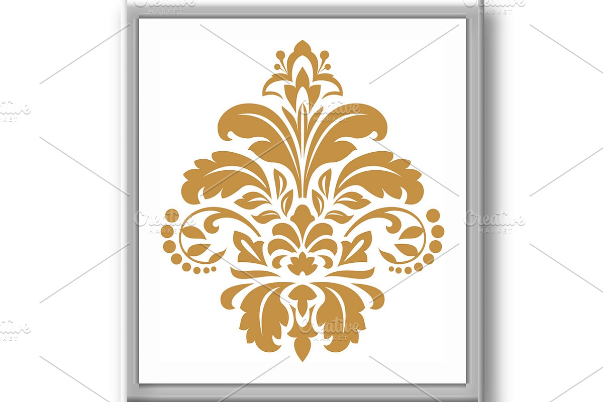 Damask graphic ornament. Floral desi, a Decorative Illustration by RODINA (Photo 3 of 3)