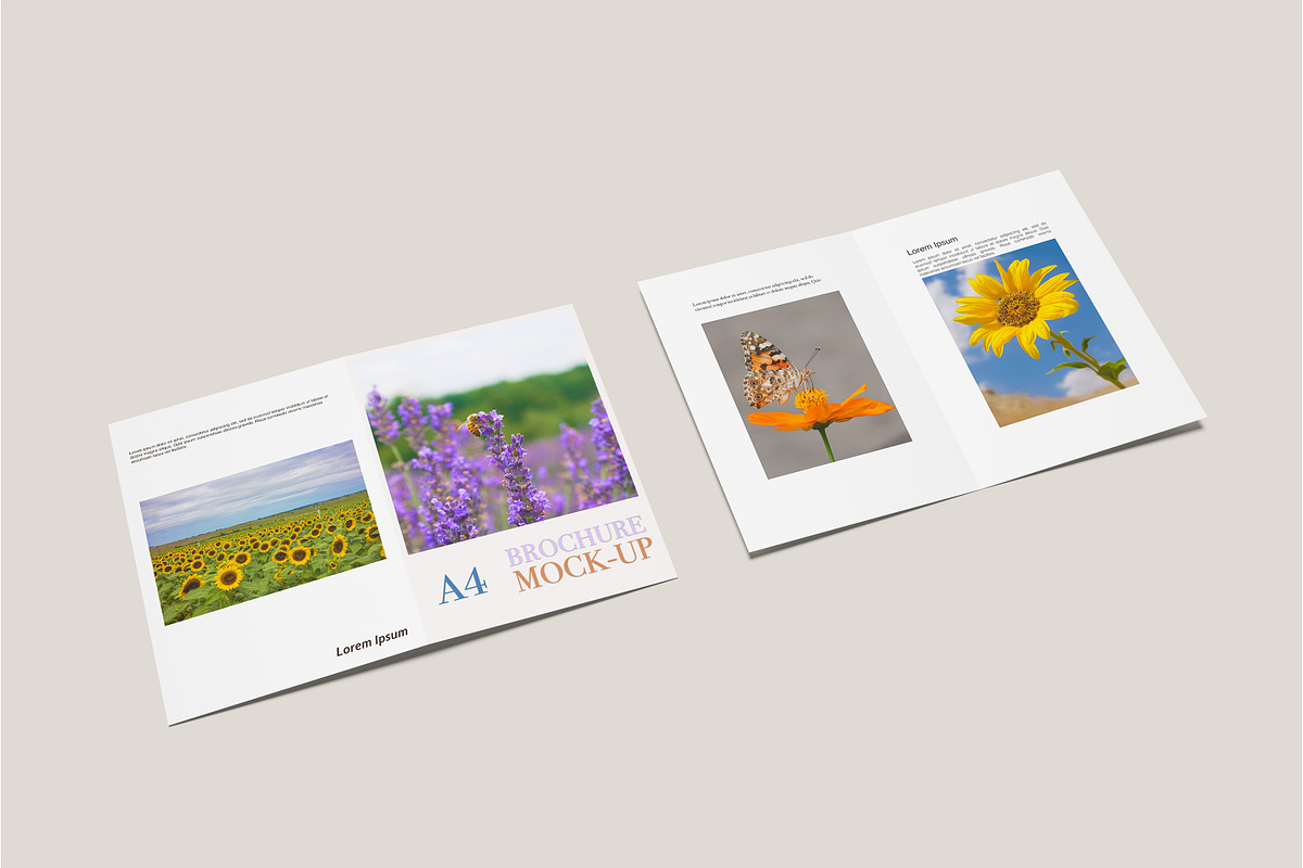 A4 Bifold Brochure Mockup, a Print Template by Beside Std (Photo 6 of 11)