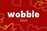 Wobble Display Font, a Sans Serif Font by typendy (Thumbnail 1 of 8)