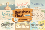 Sunshine Float Font Bundles 30% Off, a Handwritten Font by Burntilldead (Thumbnail 1 of 9)