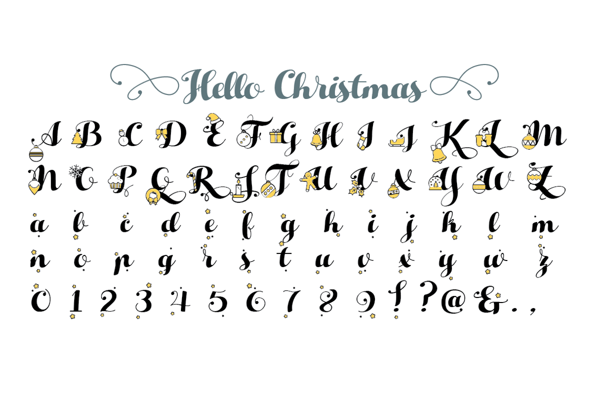 Hello Christmas + icon set preview 3