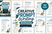 Creative Prompt Writing Workbook, a Stationery Template by Designmela01 (Thumbnail 1 of 4)
