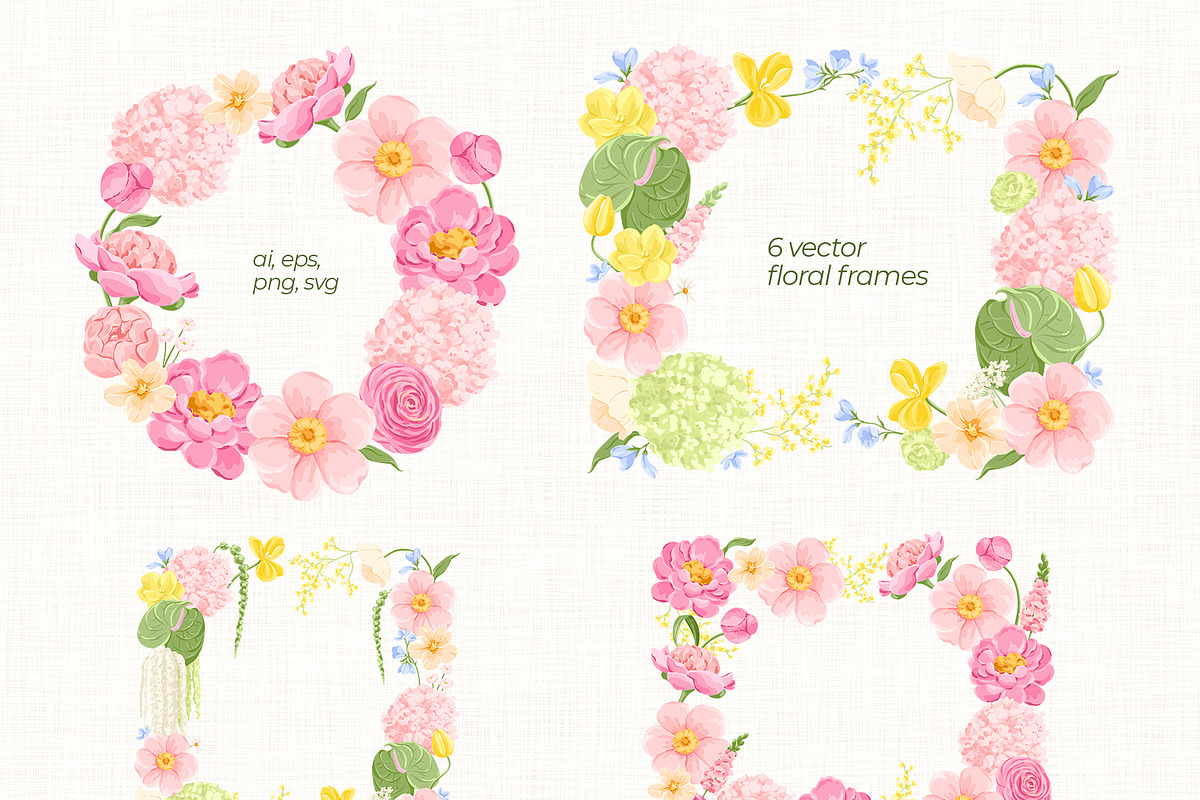 Floral Illustrations & Patterns, a Pattern Graphic by Inna Moreva (Photo 5 of 8)