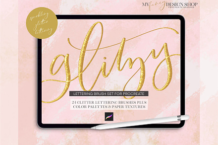 Procreate Glitter Glitzy Brushes