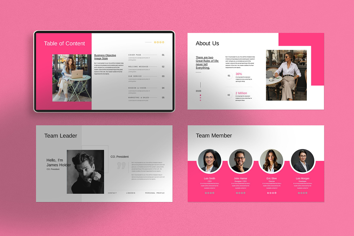 Marketing Plan Presentation Template preview 3