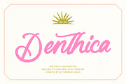 Denthica Aesthetic Handwritten, a Script Font by Letterena Studios Script (Thumbnail 1 of 10)