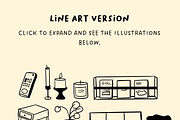 Home Object Illustration Collection, an Object Illustration by The Journey Atelier (Thumbnail 5 of 5)