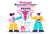 10 Hormone Replacement Therapy, a Healthcare Illustration by denayunebgt (Thumbnail 1 of 4)