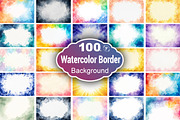 Watercolor Border Background, a Background Graphic by Forhadx5 (Thumbnail 1 of 9)