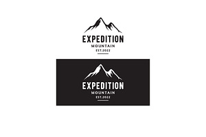 Mountain panorama vintage retro logo, a Branding & Logo Template by LOGOCREATIVE