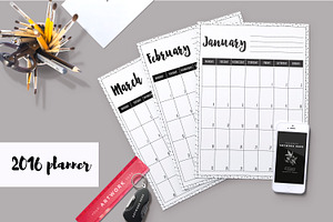 2019 Planner, 2019 Monthly Planner