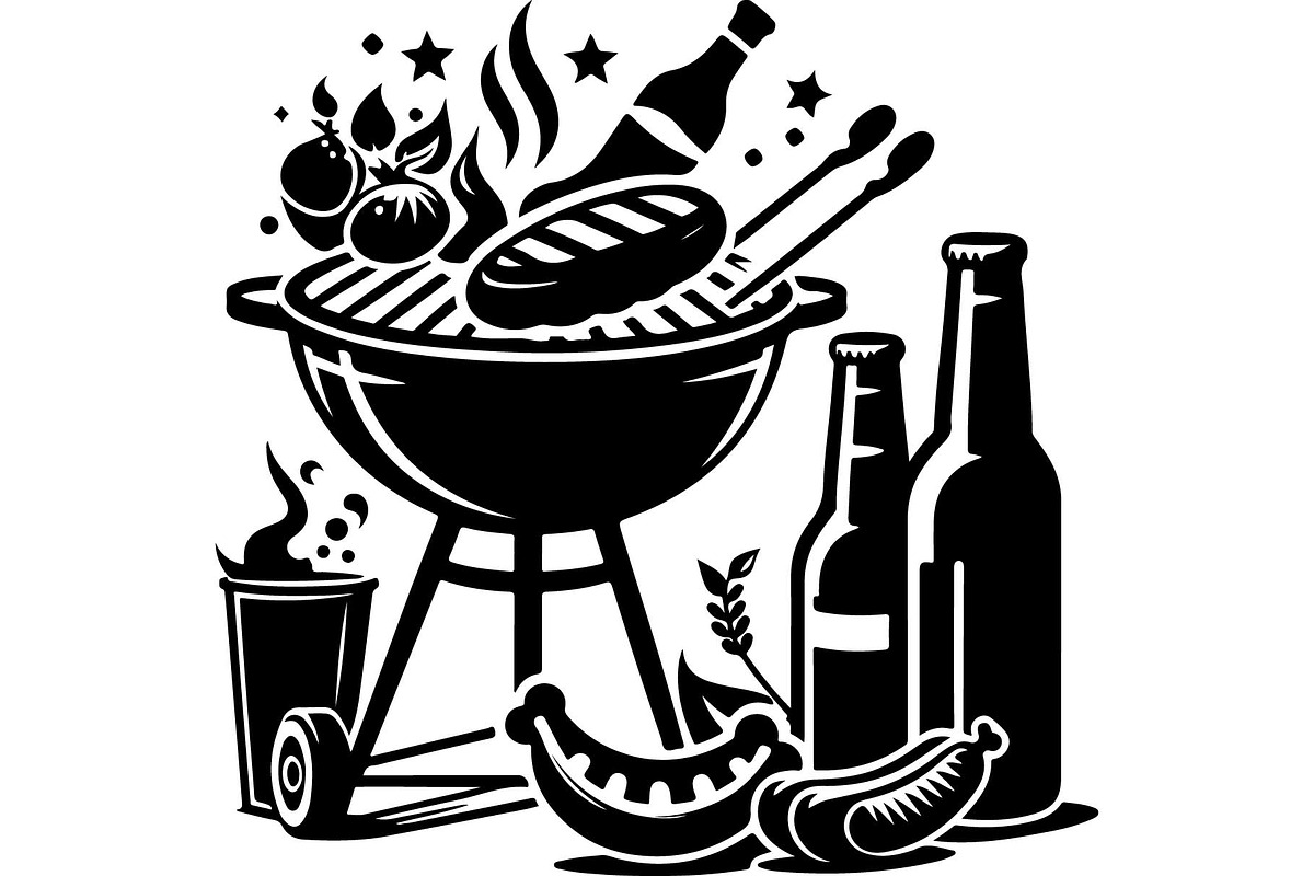 Black BBQ Grill SVG Set, an Object Graphic by jahid234 (Photo 8 of 13)