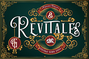 Revitale - A Vintage Serif Font, a Serif Font by Vava Aryanto (Thumbnail 1 of 8)
