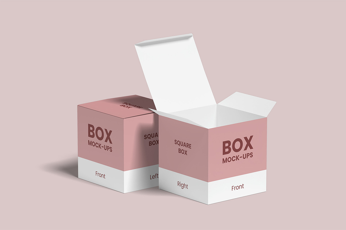 Square Box Mockups | Packaging, a Packaging Mockup by Compositing Studio (Photo 16 of 20)