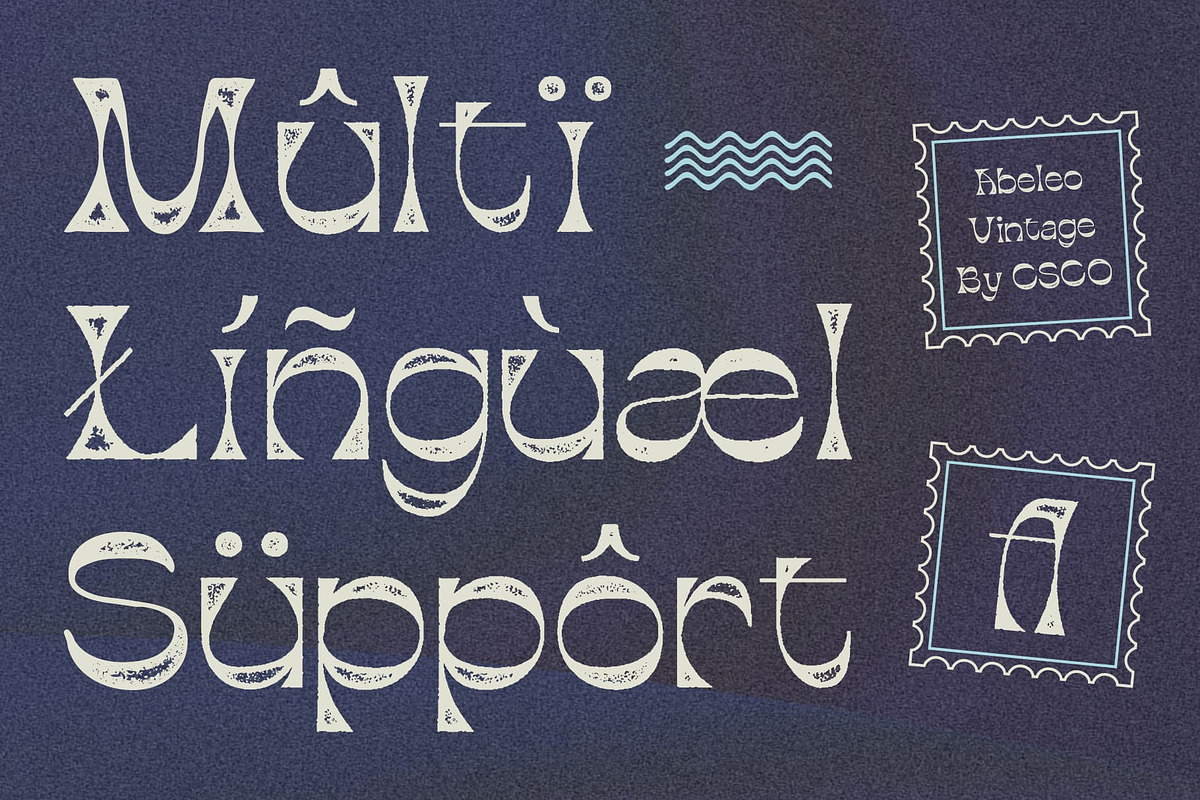 Abeleo Vintage, a Sans Serif Font by Craft Supply Co. (Photo 5 of 8)