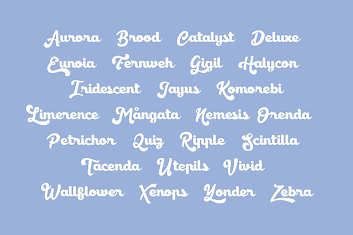Canda Typeface (Sans & Script) preview 4