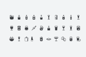 Cocktail & Beverages Icons