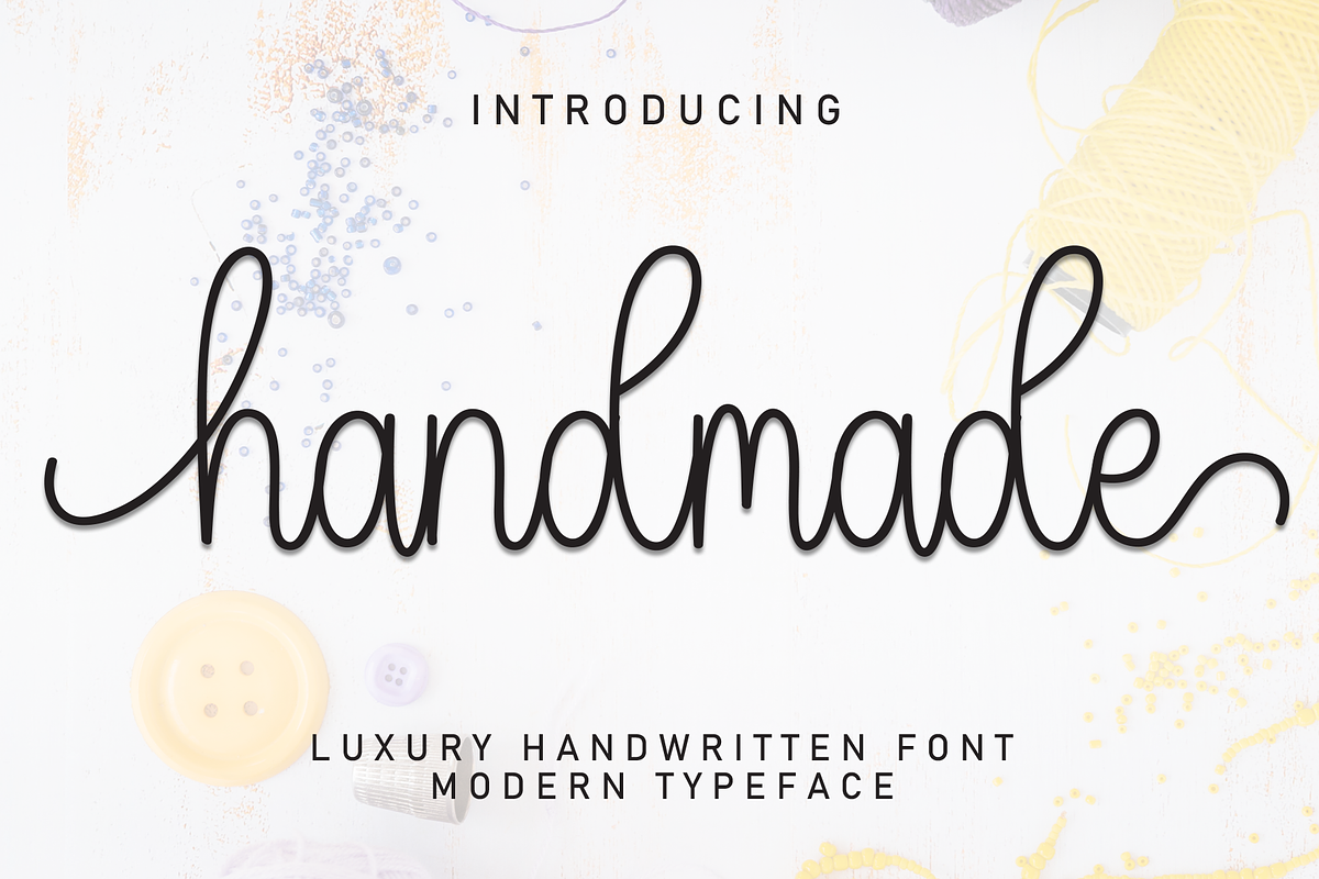 Handmade | Script Font, a Handwritten Font by Scratchones (Photo 1 of 9)