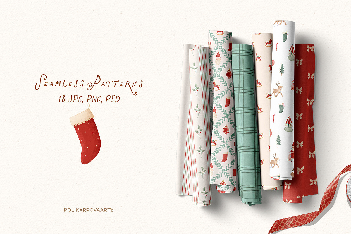 Christmas Tale - Cottagecore clipart, a Decorative Illustration by polikarpovaart (Photo 6 of 19)