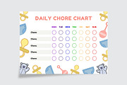 Daily Chore Chart Template, a Stationery Template by Amit Debnath (Thumbnail 2 of 2)