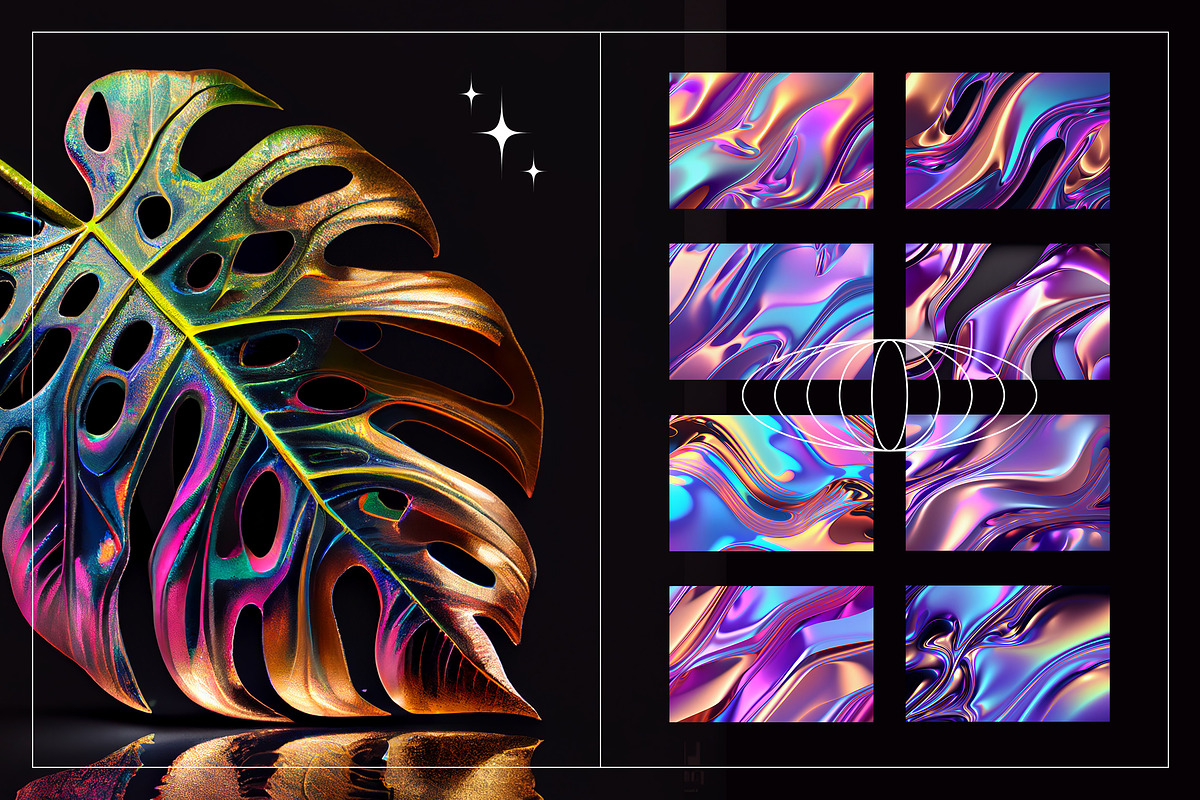 Liquid Metal | Iridescent Trend, a Texture Graphic by Ckybe's Corner (Photo 7 of 8)