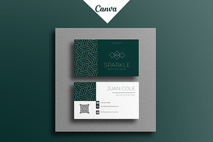Elegant Green Business Card Template