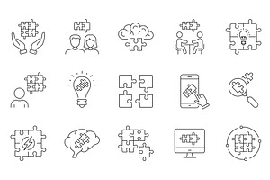 Teamwork, Team Building Icons, a Person Illustration by Gentle Studio