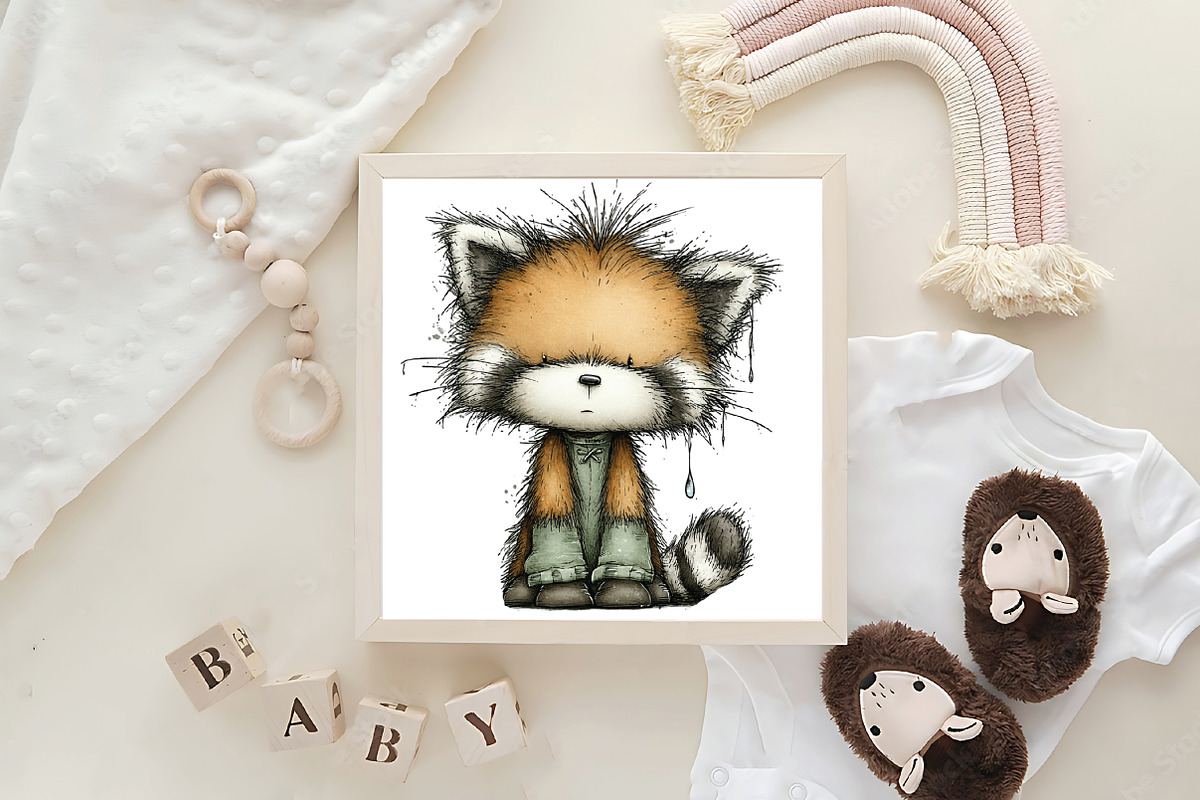 Panda with Emotion Clipart Bundle, an Illustration by CraftArtStudio (Photo 6 of 6)