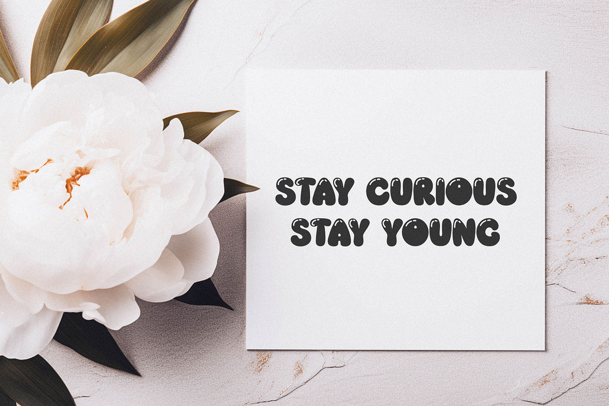 Sugar Mango Lovely Bubble Font, a Handwritten Font by BarcelonaShop (Photo 6 of 9)