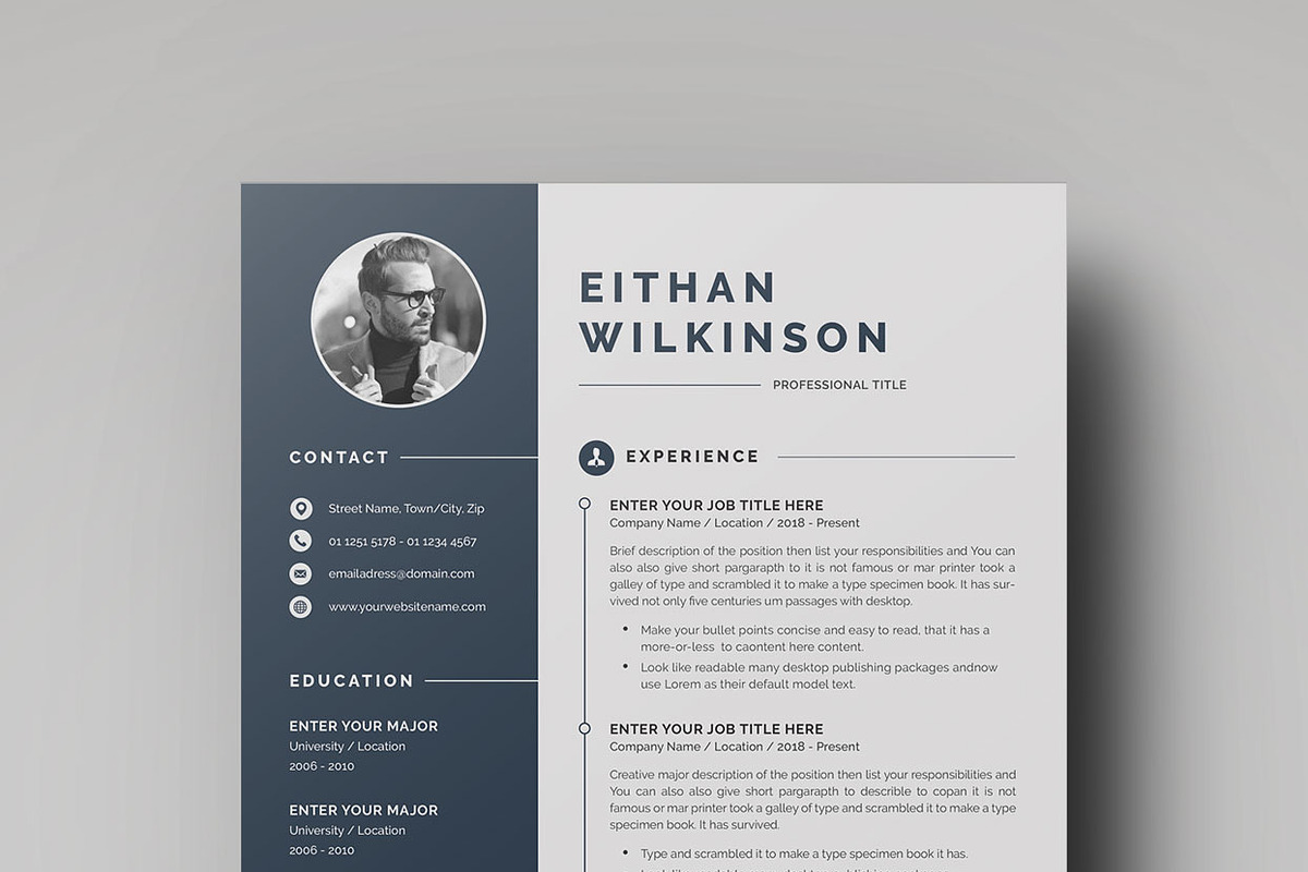 Resume/CV, a Resume Template by SlideCo (Photo 4 of 5)